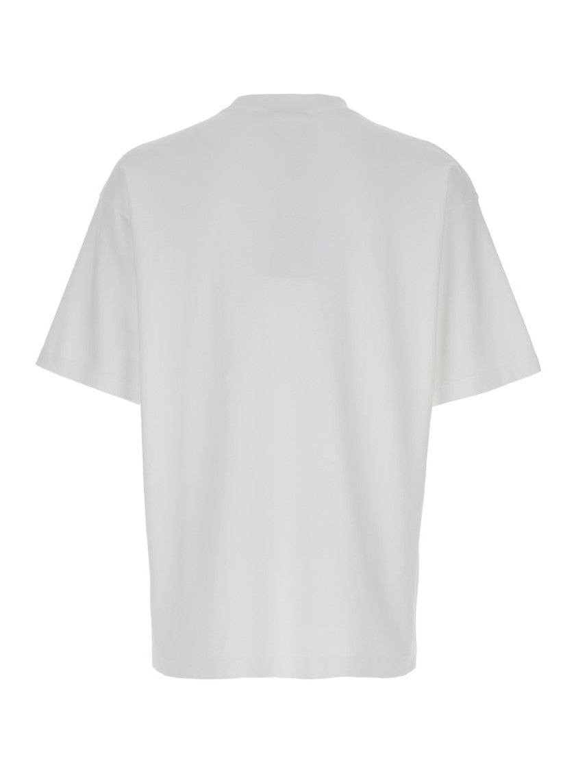 White Crew Neck T-Shirt 2