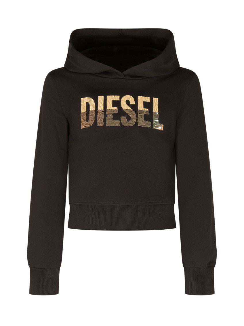 Kids Black Logo Hoodie 1