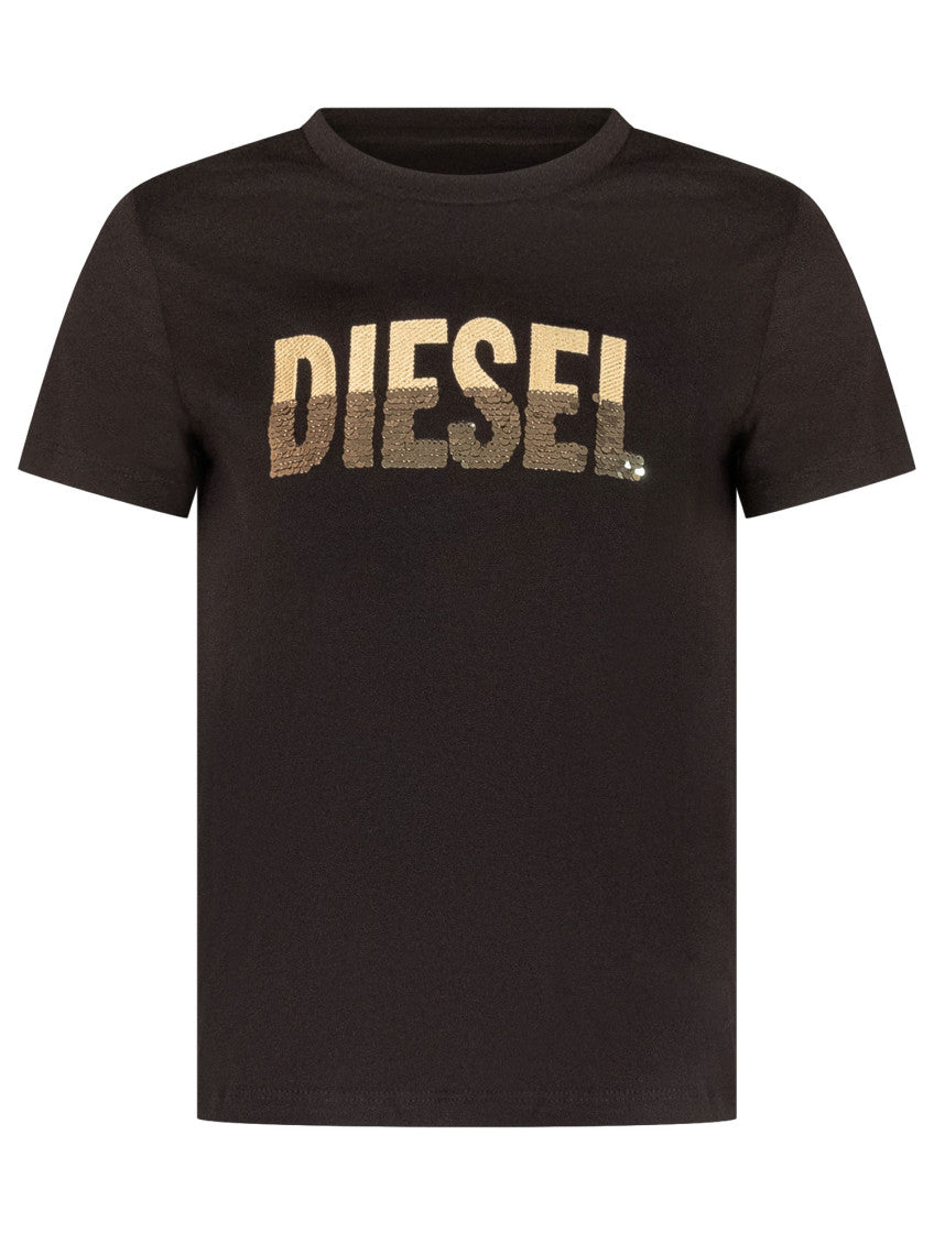 Kids Black Logo T-Shirt 1