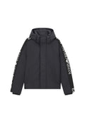 Black Logo Hood Jacket 1