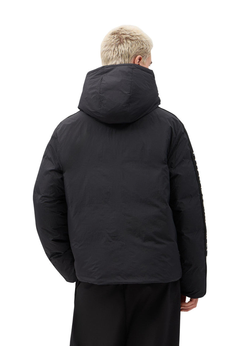 Black Logo Hood Jacket 5