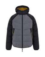 Grey Color Block Hood Jacket 1