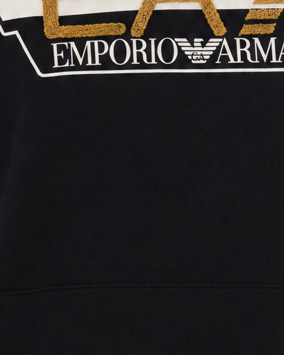 Black Logo Regular Hoodie 3