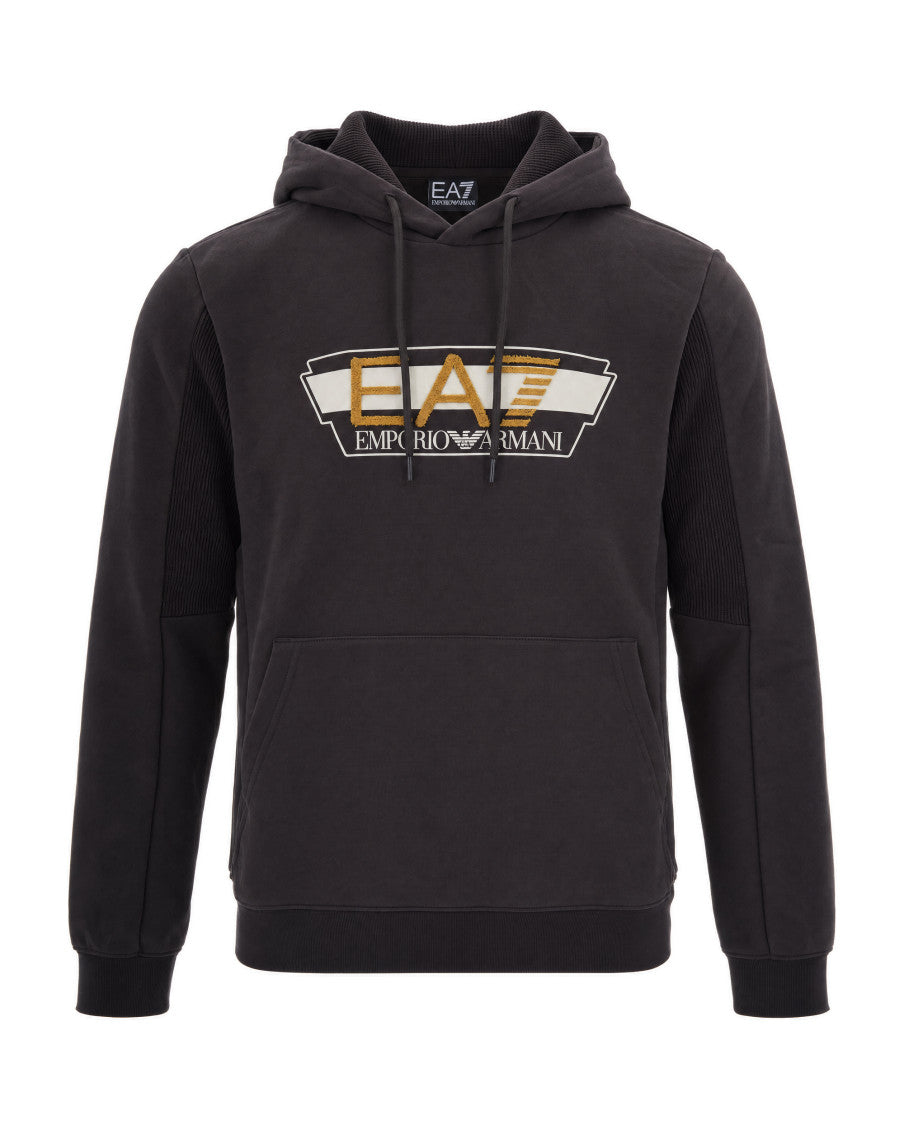 Dark Brown Logo Hoodie 1
