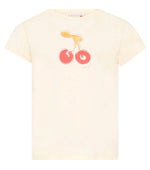 Girls Beige Graphic T-Shirt 1
