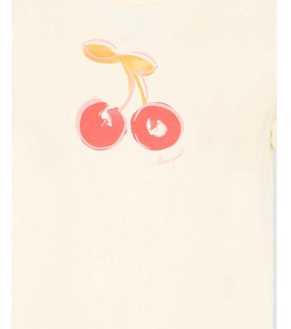 Girls Beige Graphic T-Shirt 3