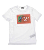 Boys White Graphic T-Shirt 1