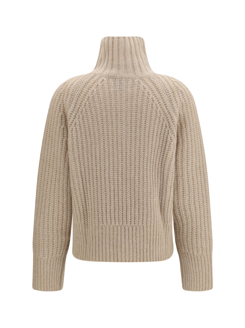 Beige Turtle Neck Sweater 2