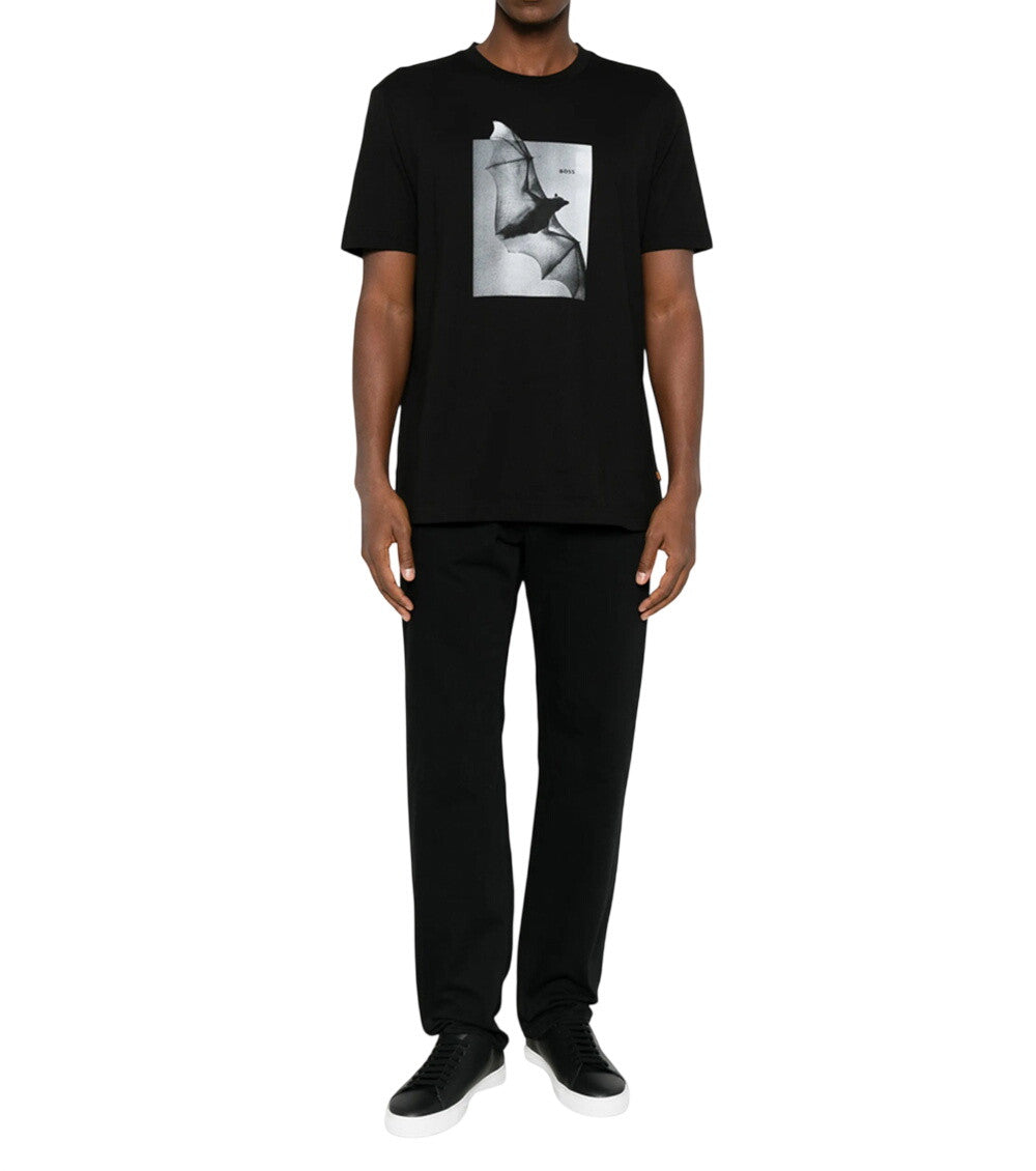 Black Graphic Print T-Shirt 2