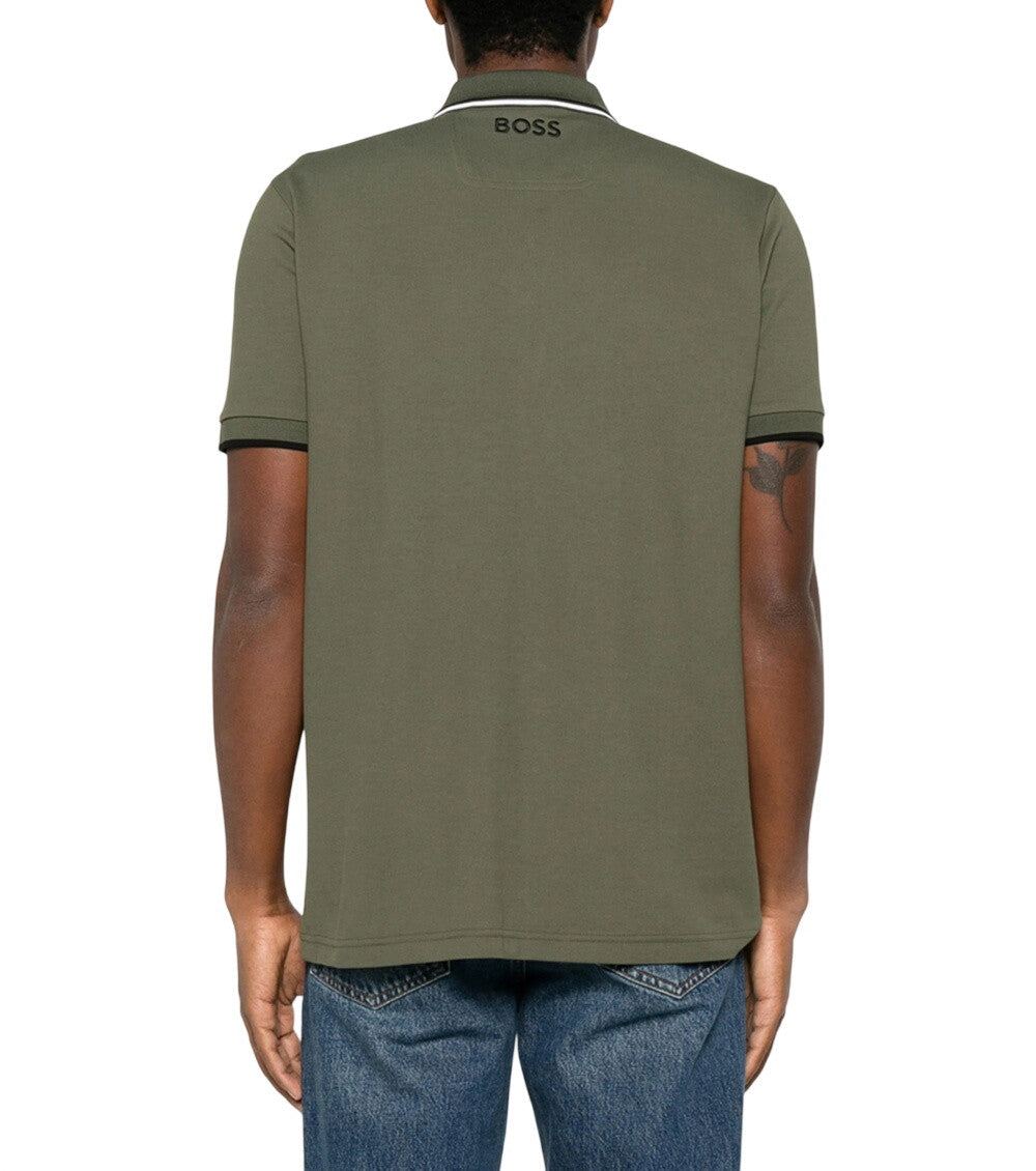Green Shirt Collar Polo 3