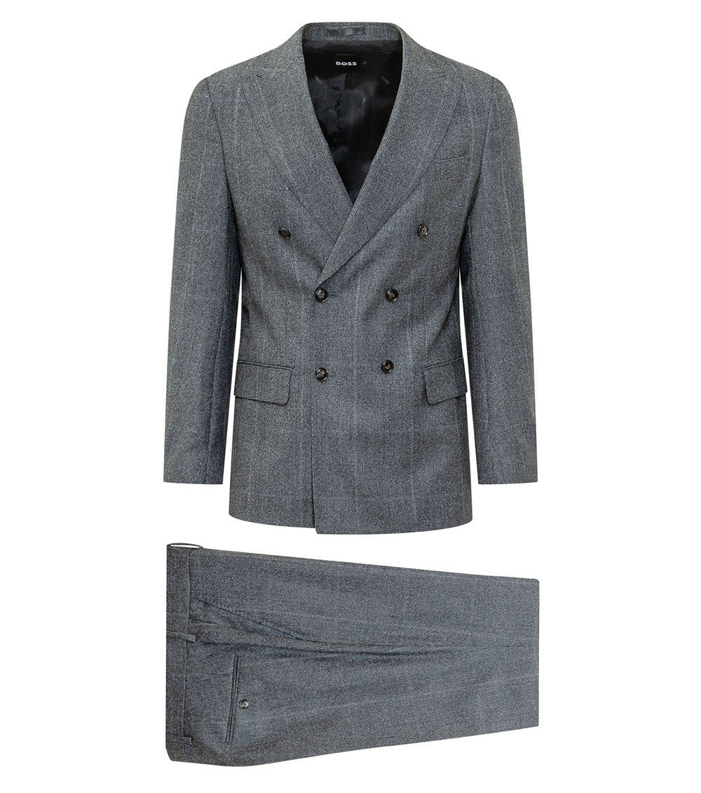 Grey Double Breasted Suit 1