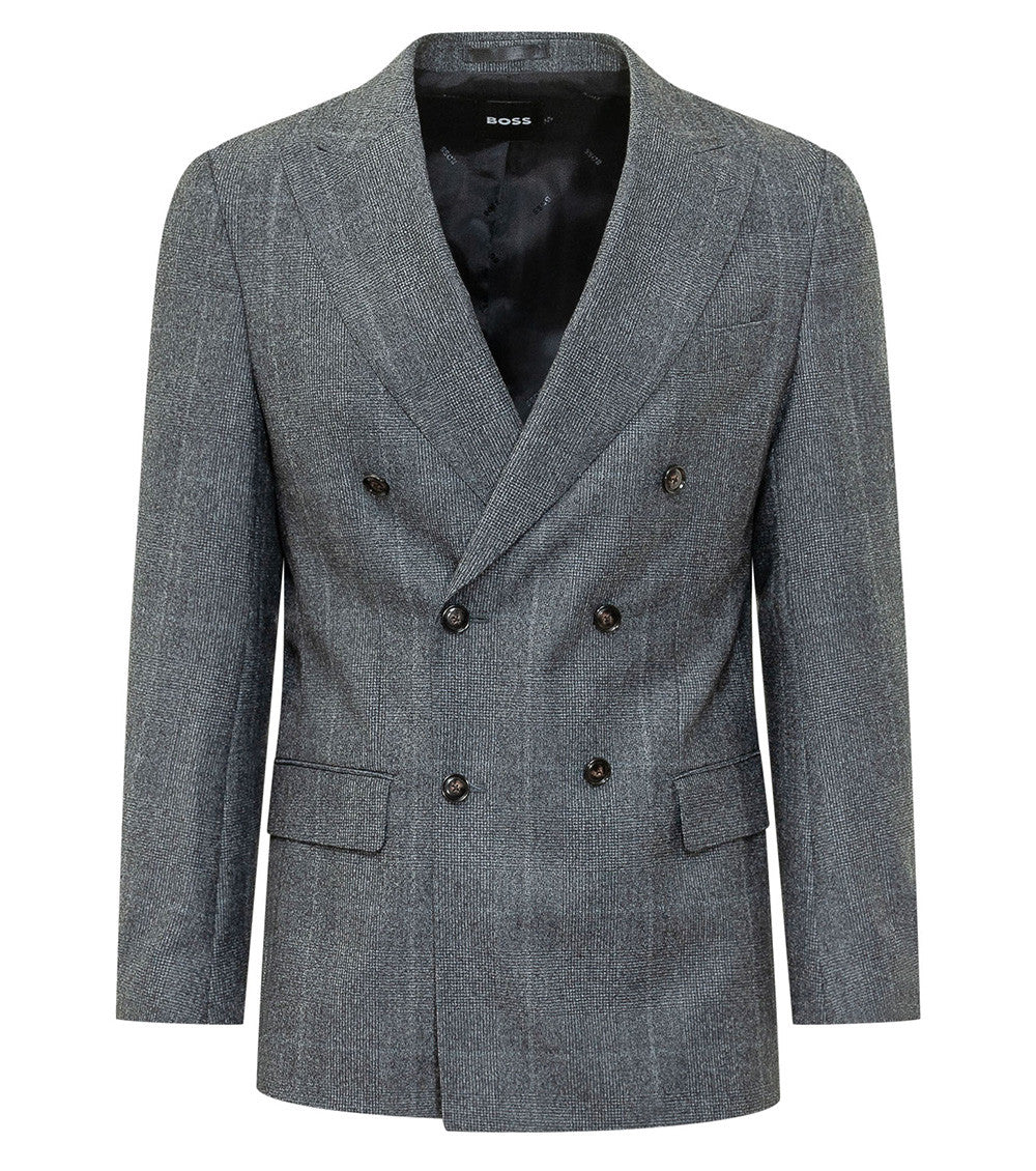 Grey Double Breasted Suit 2