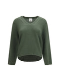 Olive V Neck Sweater 1