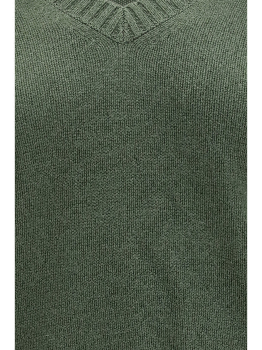 Olive V Neck Sweater 3