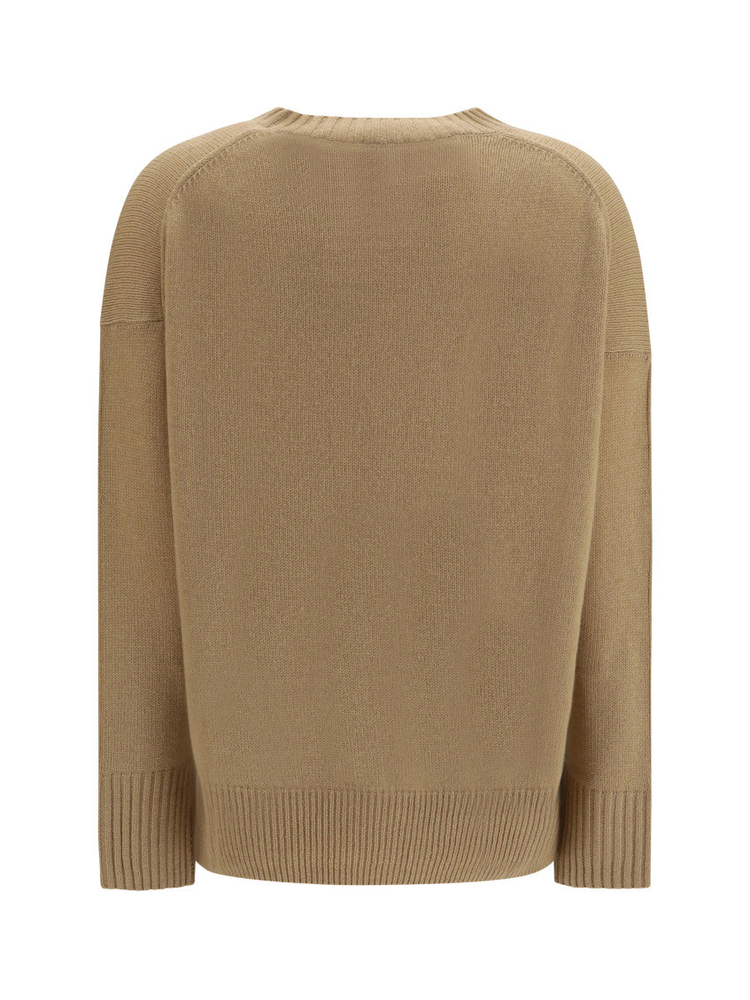 Beige Crew Neck Sweater 2