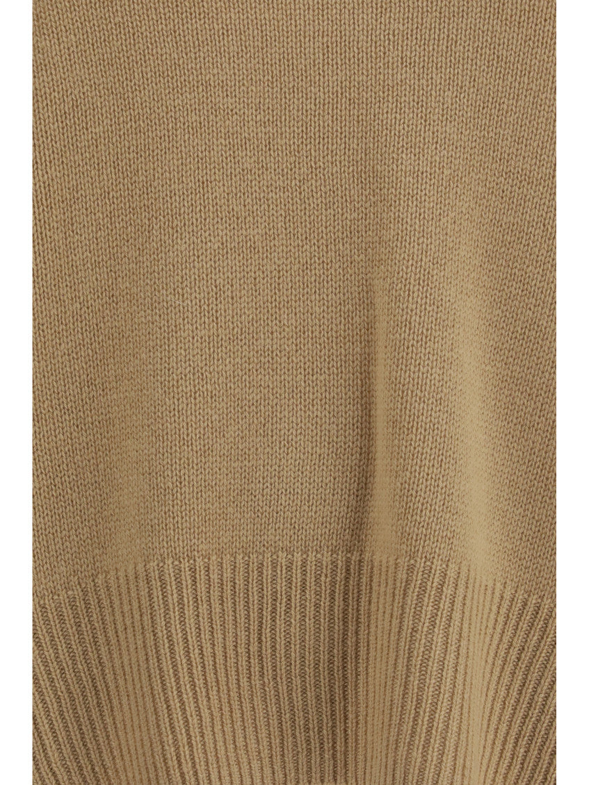 Beige Crew Neck Sweater 3