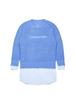 Kids Blue Knitted Sweater 1