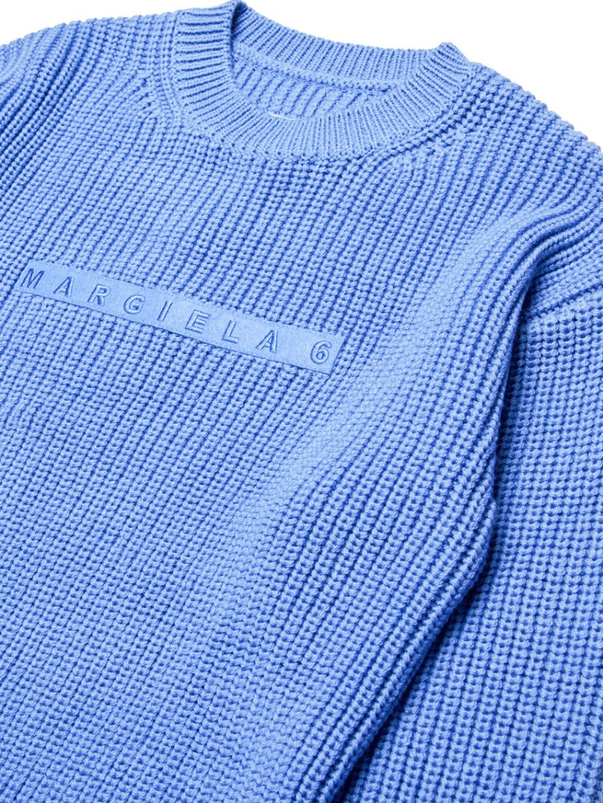 Kids Blue Knitted Sweater 3