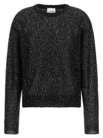 Black Embellished Crew Neck Sweater 1