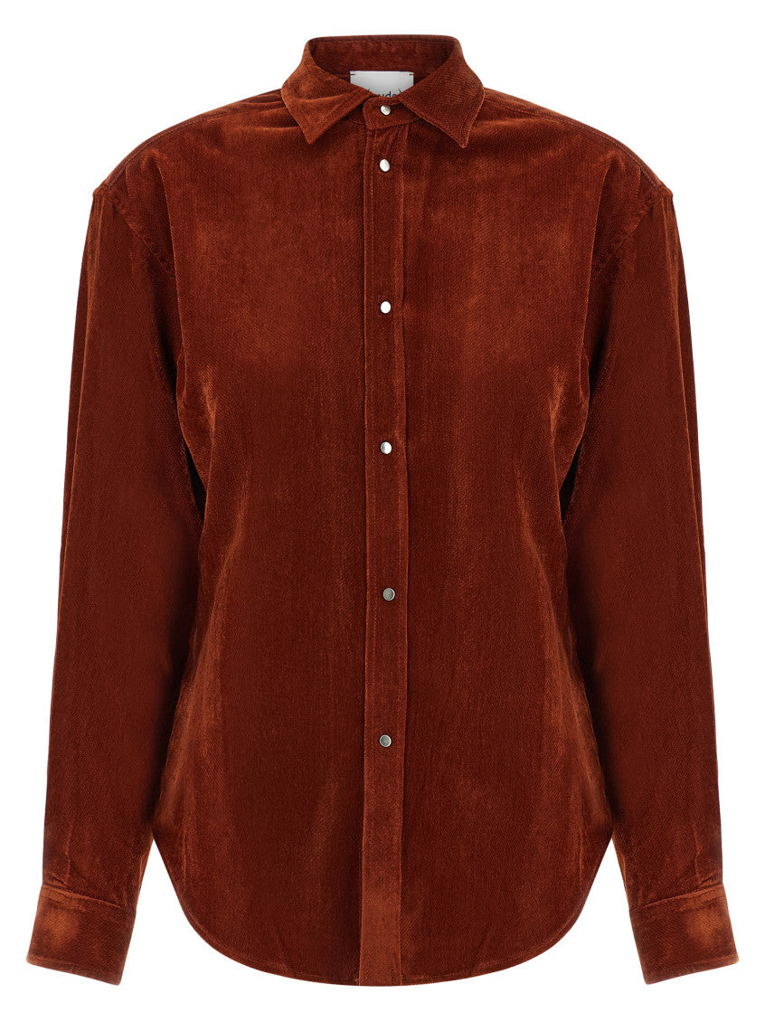 Red Relaxed Solid Shirt 1