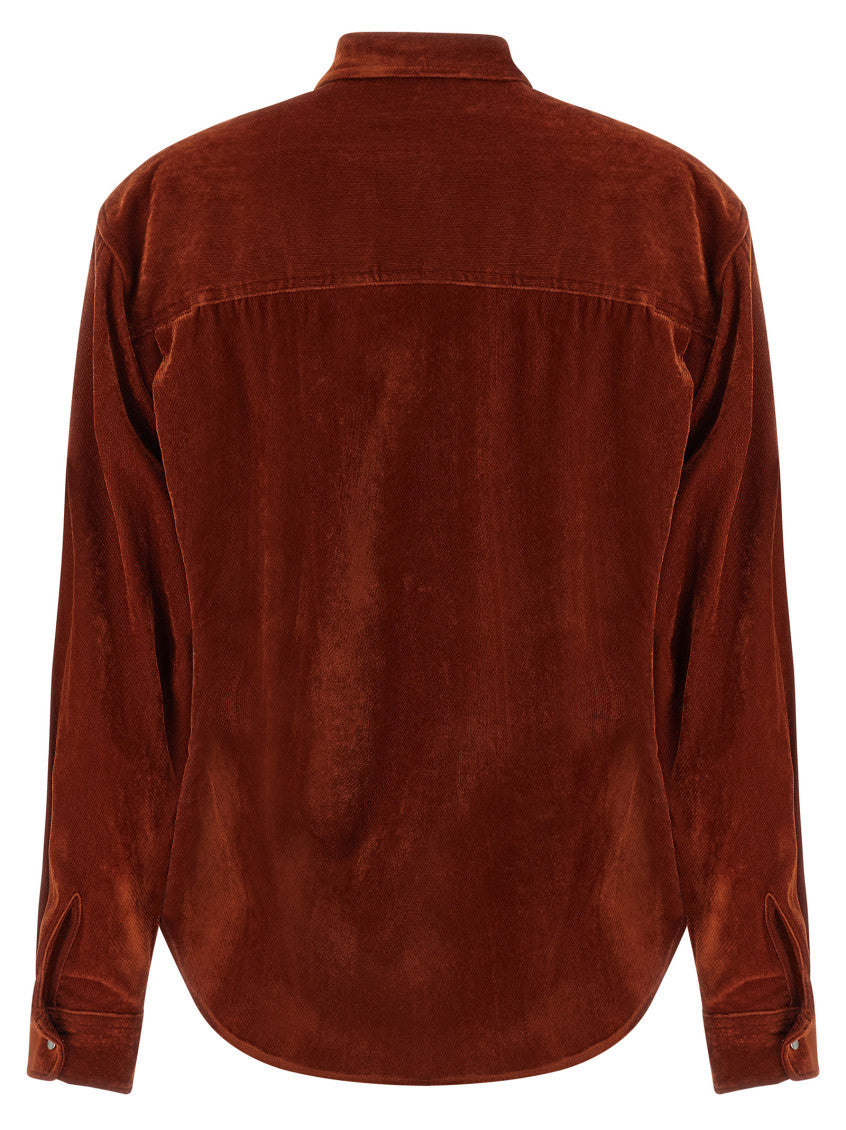 Red Relaxed Solid Shirt 2