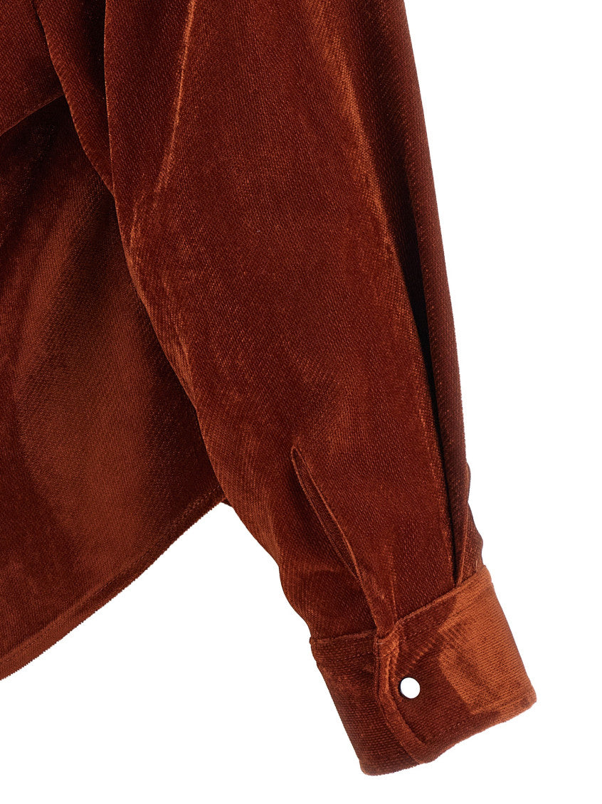 Red Relaxed Solid Shirt 4