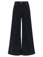 Navy Blue Flared Mid Rise Jeans 1
