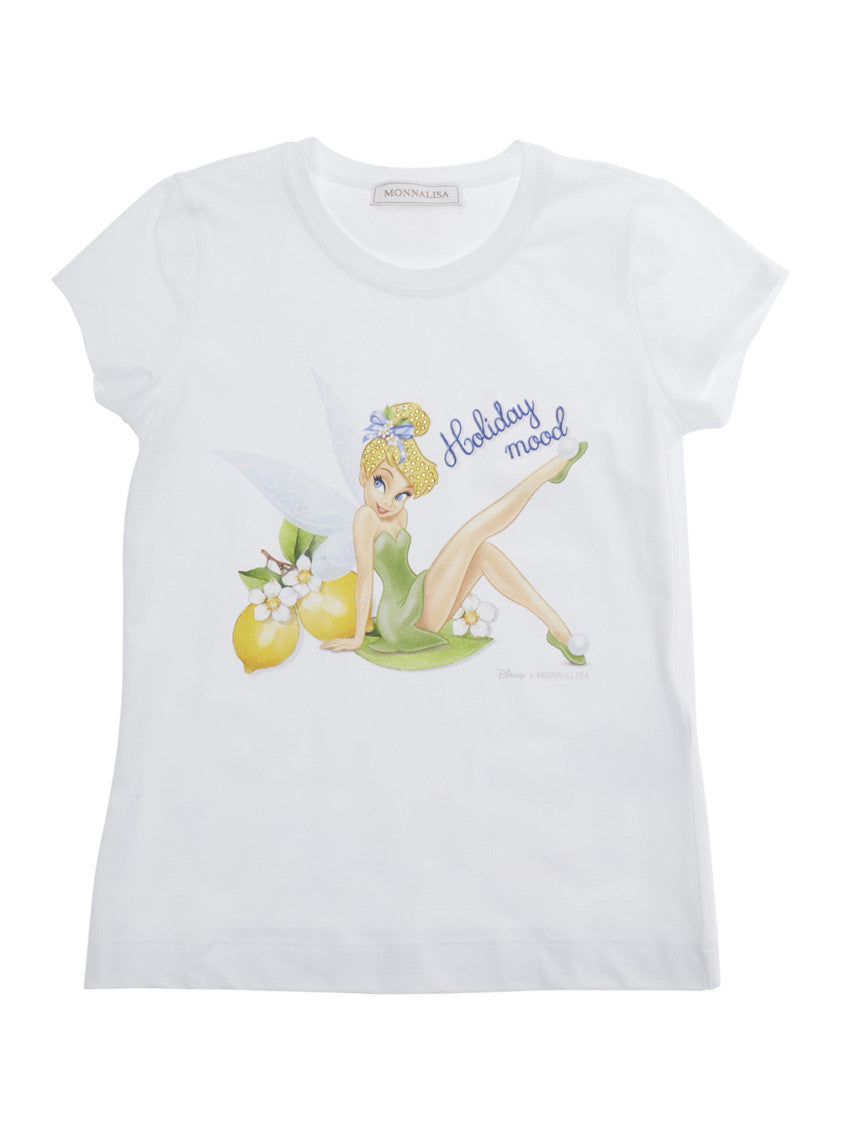 Girls White Graphic T-Shirt 1