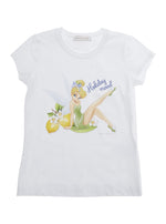 Girls White Graphic T-Shirt 1