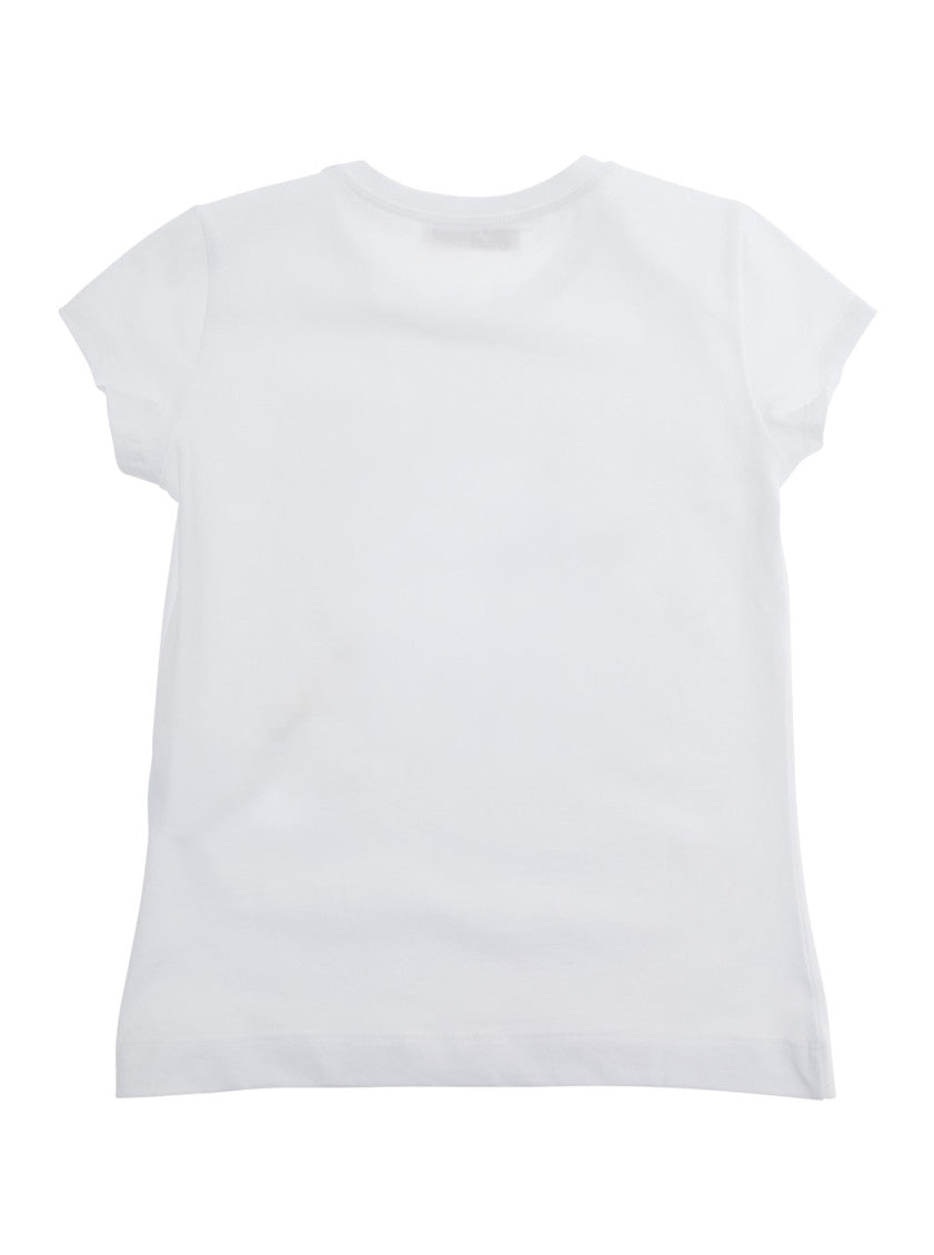 Girls White Graphic T-Shirt 2