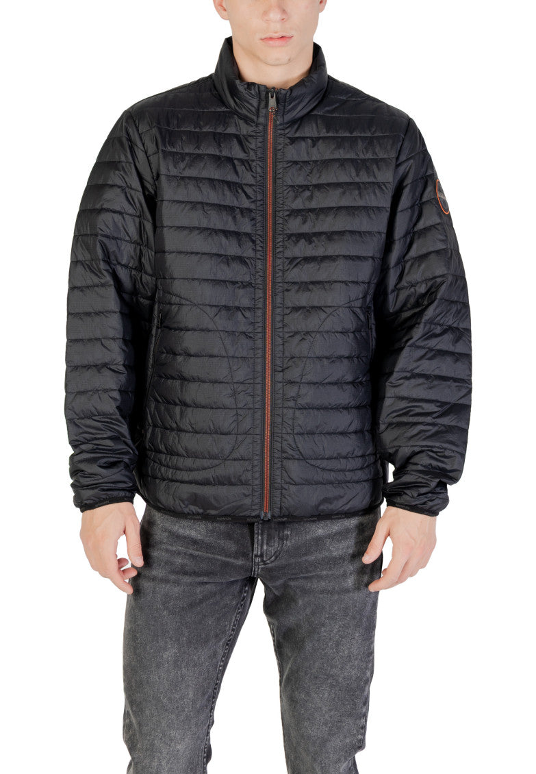 Black Mock Collar Jacket 1
