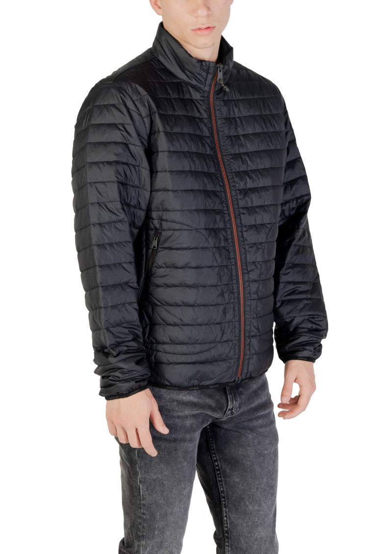 Black Mock Collar Jacket 3
