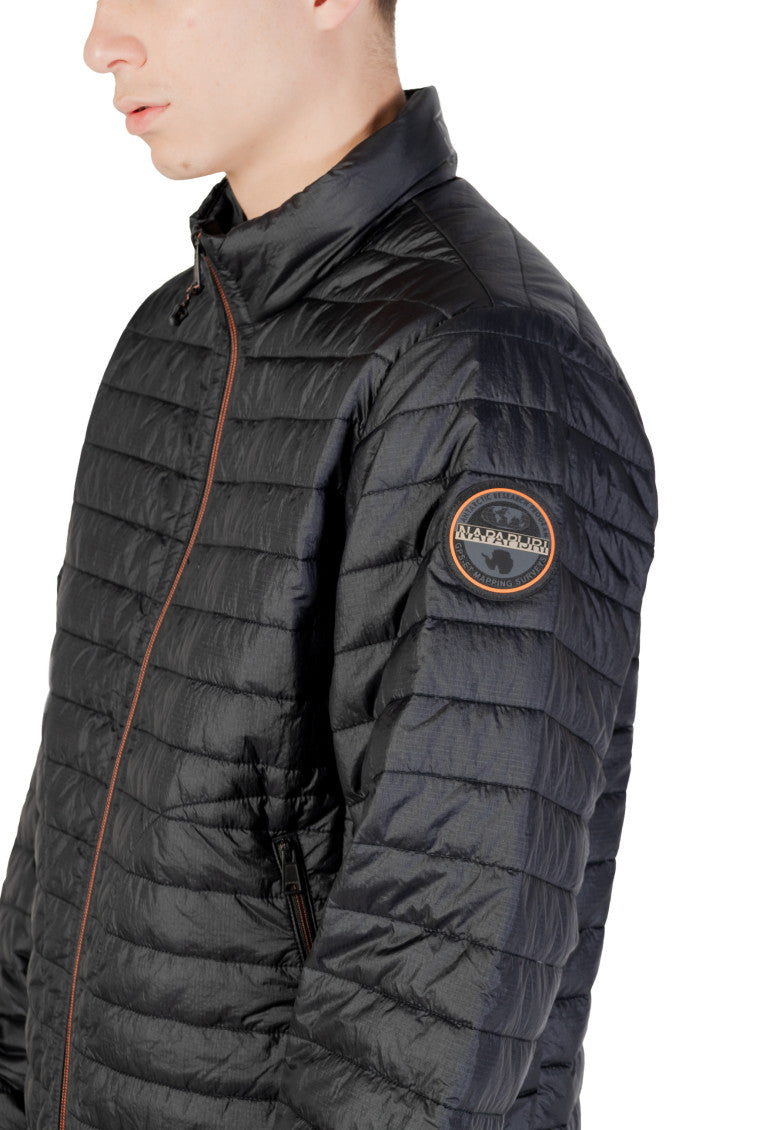 Black Mock Collar Jacket 5