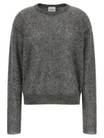 Grey Embellished Crew Neck Sweater 1