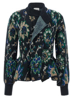 Multicolor Jacquard  Cardigan 1
