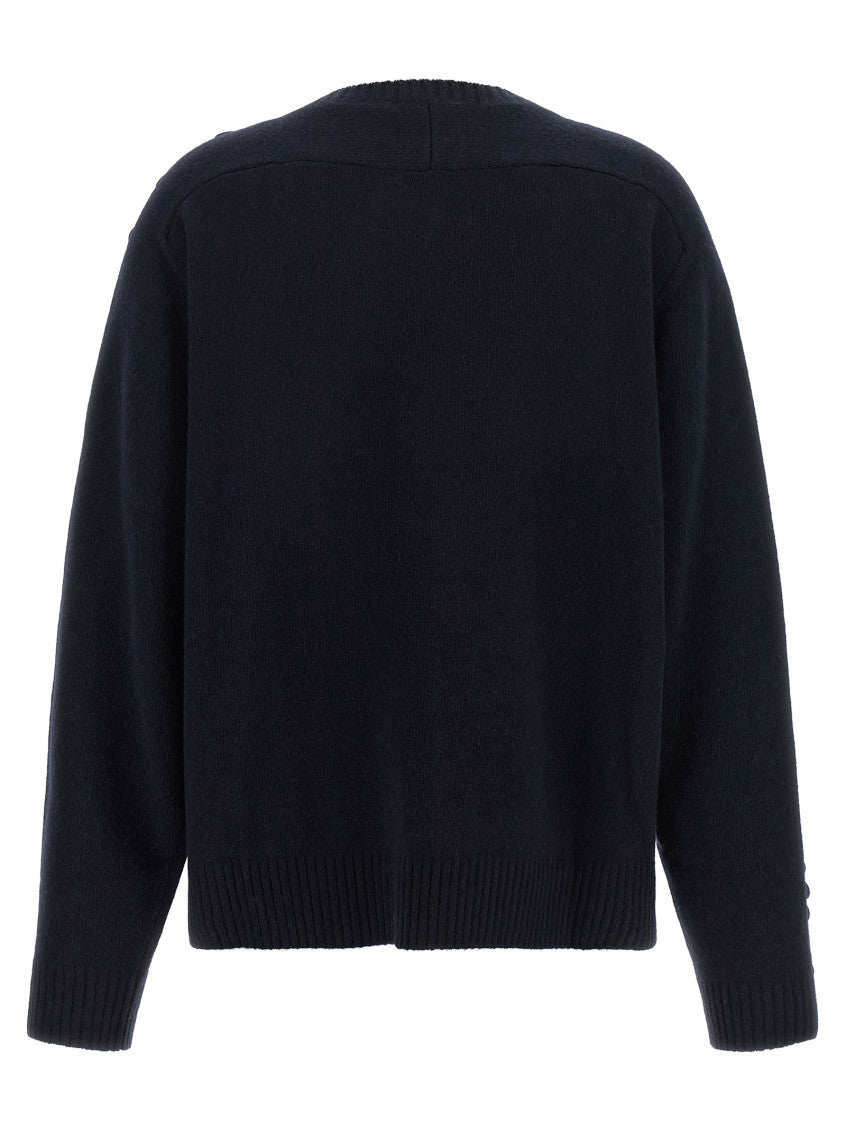 Blue Embellished Crew Neck Sweater 2