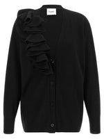 Black Solid V Neck Sweater 1