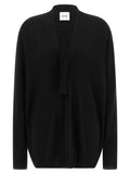Black Knitted V Neck Sweater 1