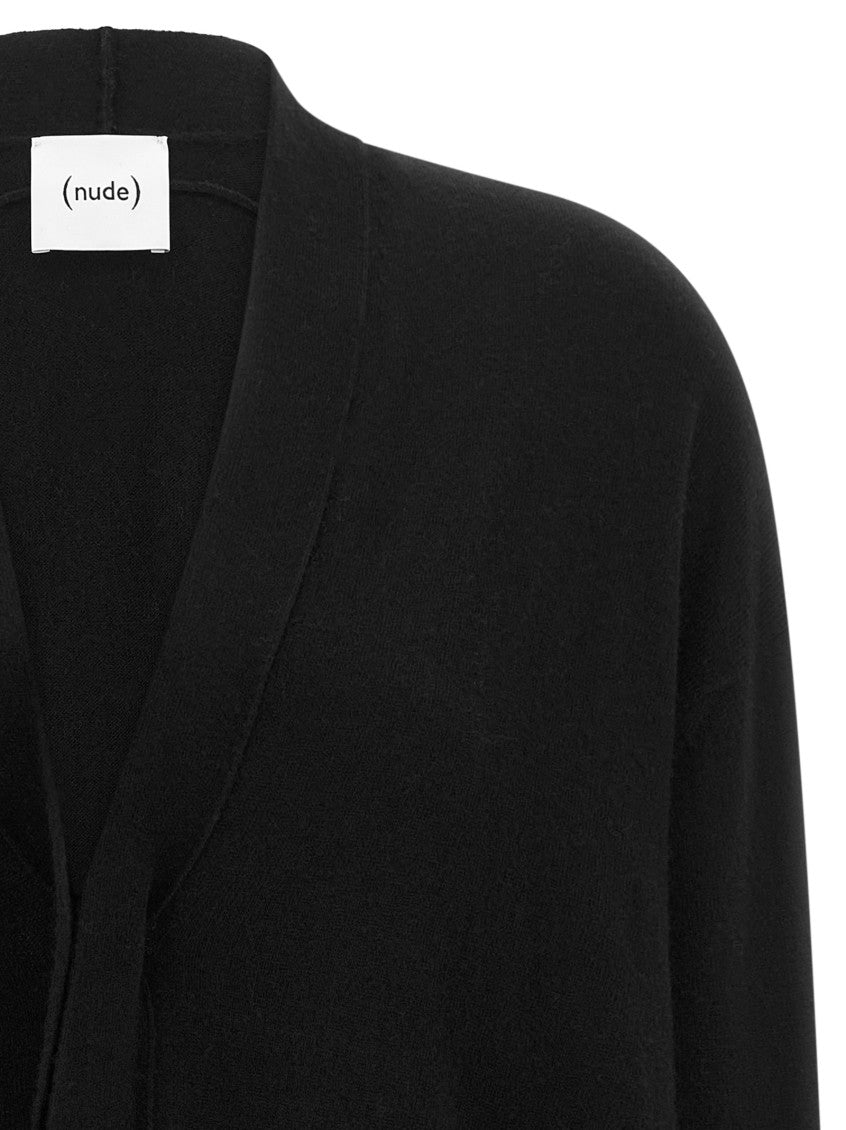 Black Knitted V Neck Sweater 3