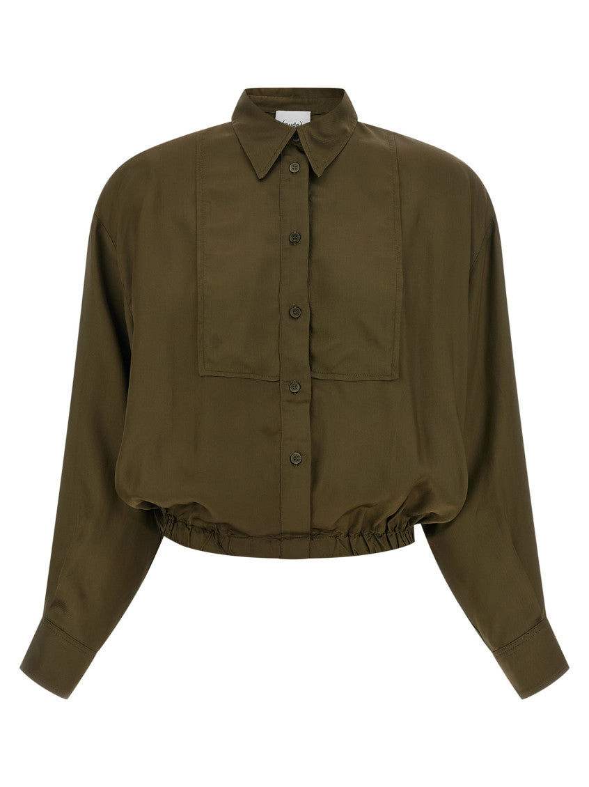 Green Relaxed Solid Shirt 1