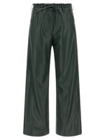 Green Loose Drawstring Pants 1