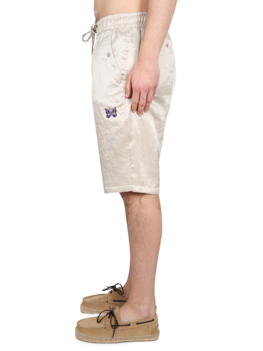 Beige Solid Regular Shorts 3