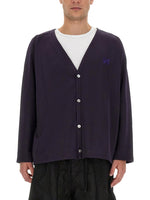 Dark Purple Logo Cardigan 1