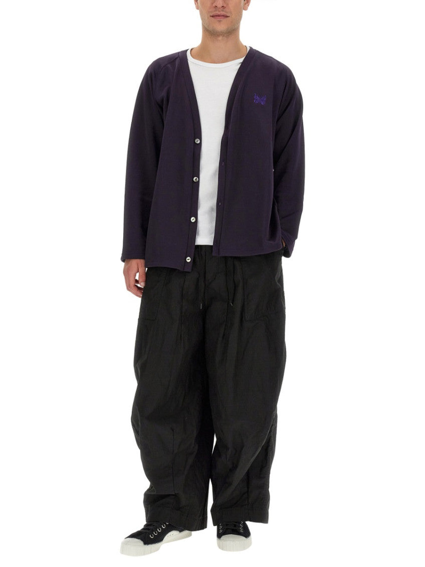 Dark Purple Logo Cardigan 2
