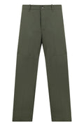 Green Flat Front Trousers 1