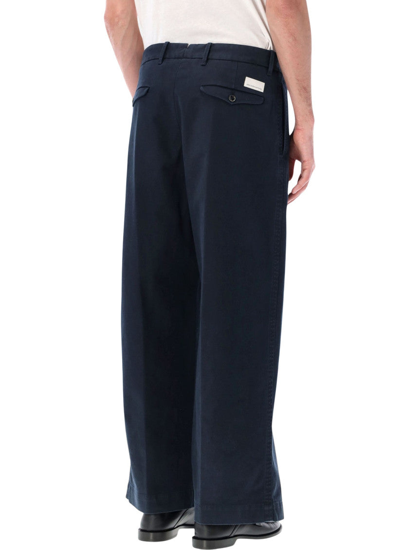 Navy Flat Front Pants 2