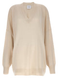 Off White V Neck Sweater 1
