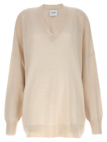 Off White V Neck Sweater 1
