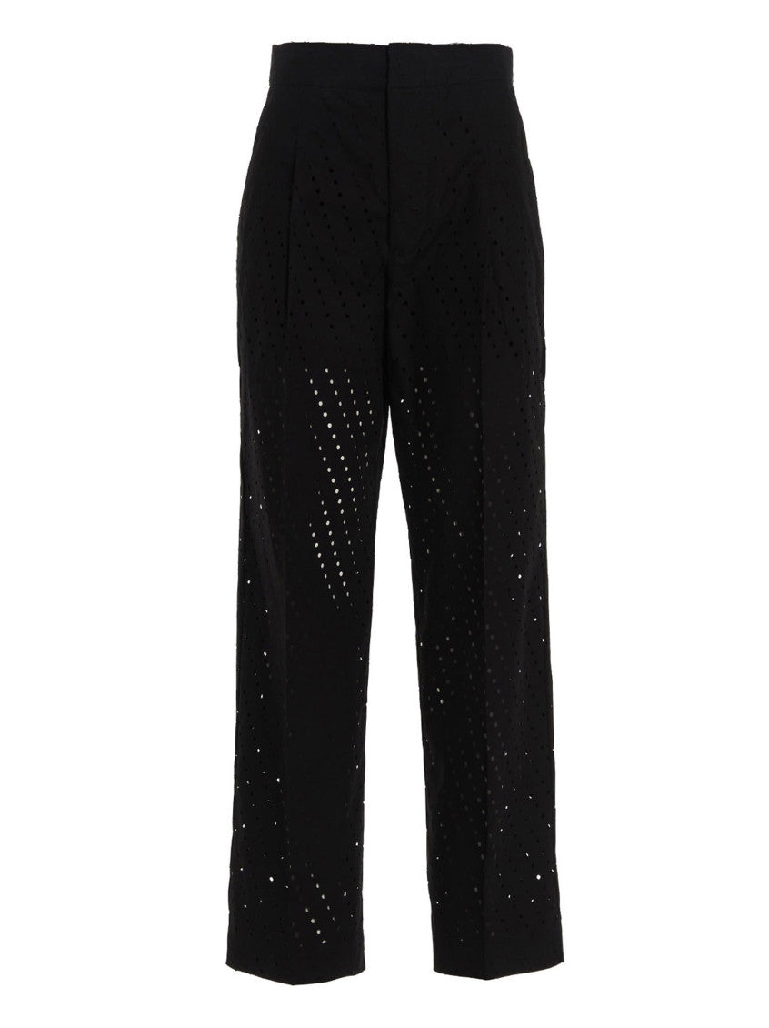 Black Relaxed Pleated Pant 1