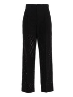 Black Relaxed Pleated Pant 1